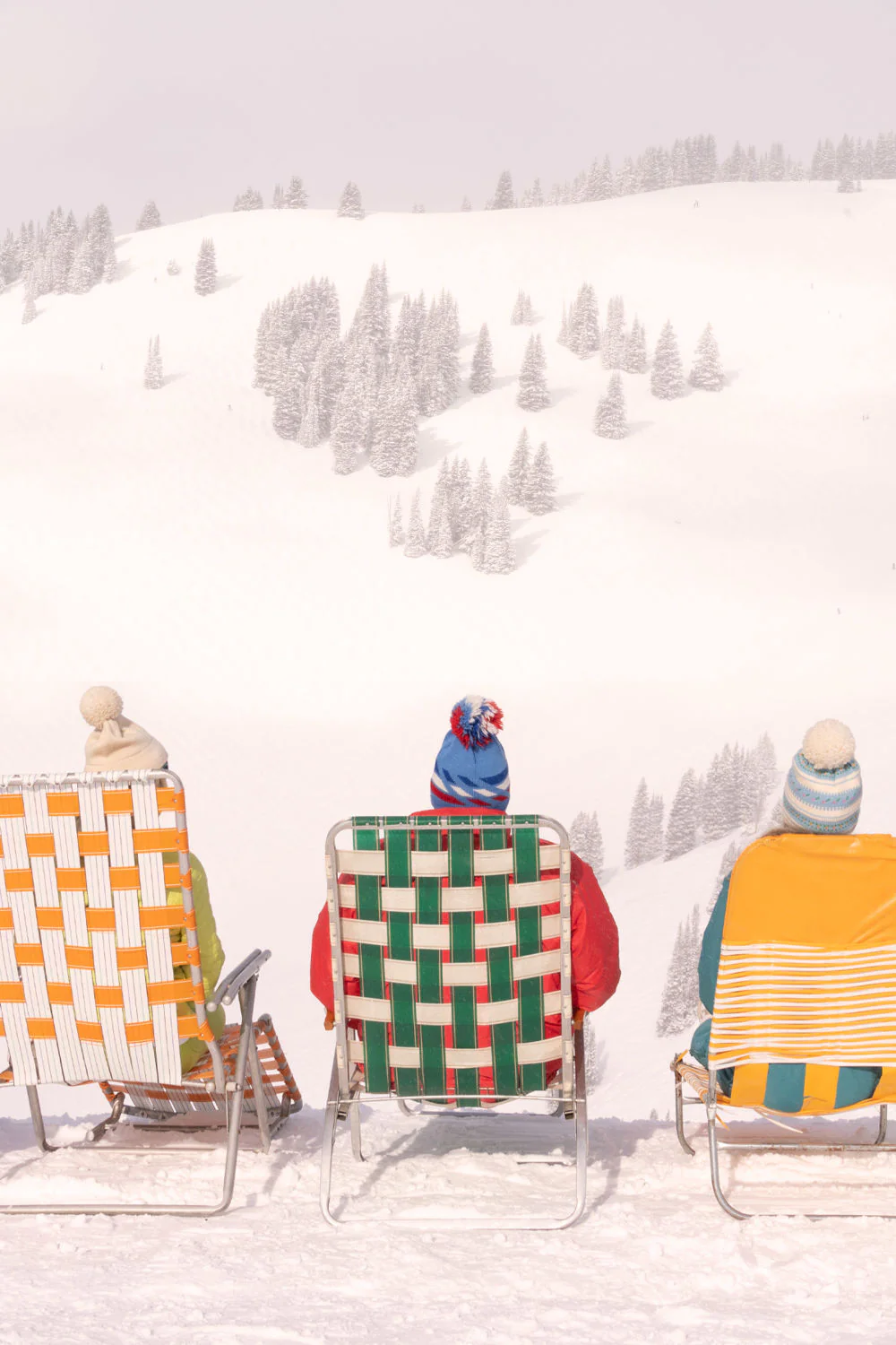 Back Bowls Sun Loungers Triptych, Vail - Image 2