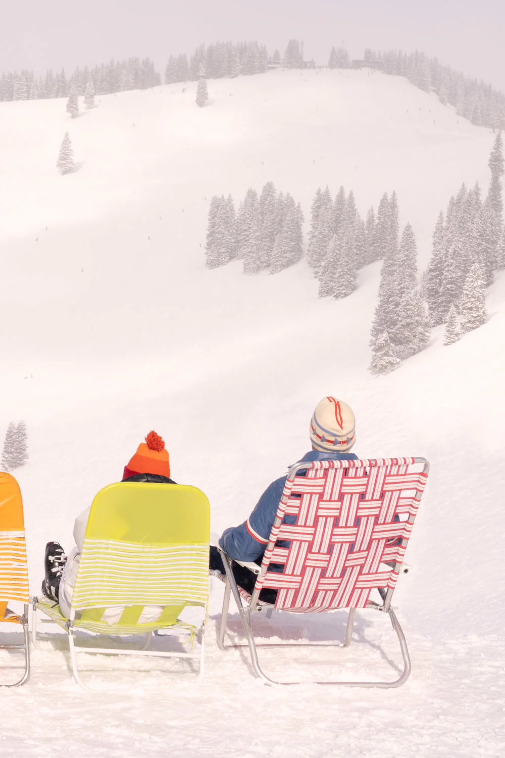 Back Bowls Sun Loungers Triptych, Vail - Image 3