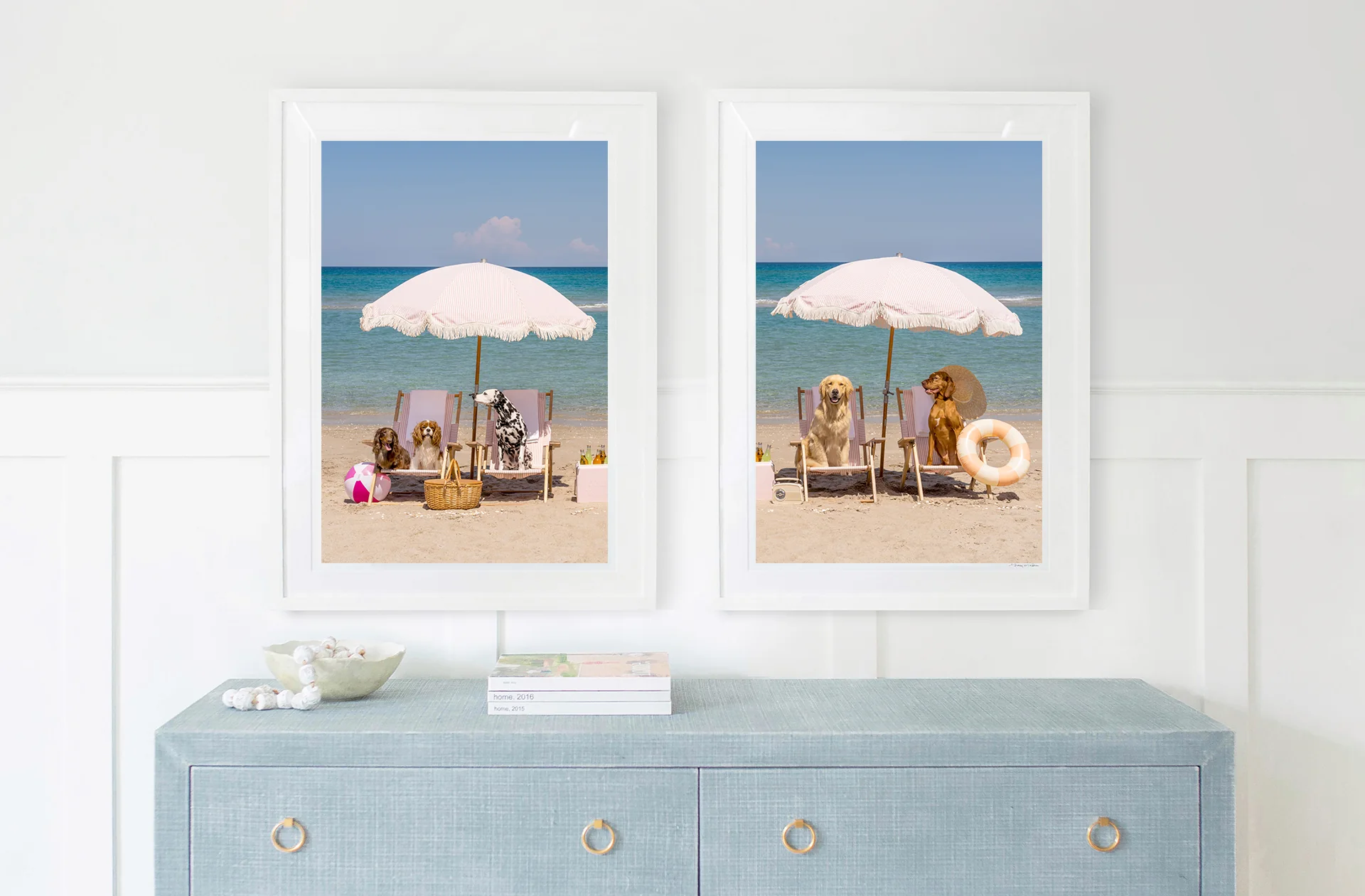 Beach Day Diptych, Palm Beach - Image 3
