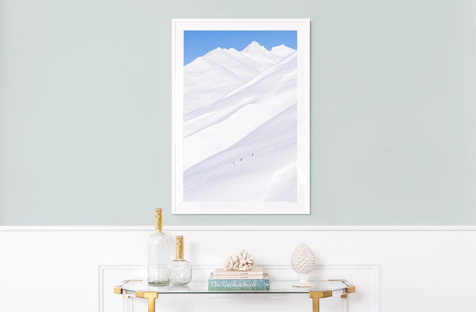 Cross Country Skiers Vertical, Courchevel, French Alps - Image 2