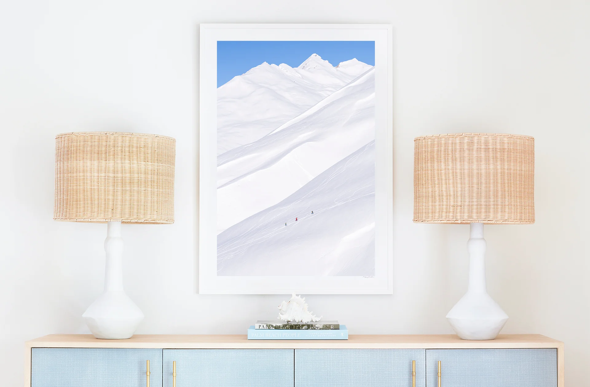Cross Country Skiers Vertical, Courchevel, French Alps - Image 3