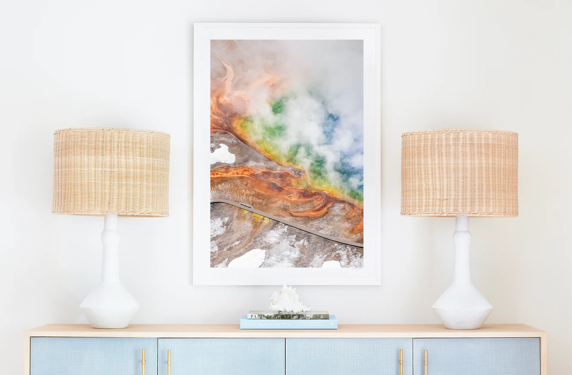 Grand Prismatic Spring Winter Fog Vertical, Yellowstone National Park - Image 2