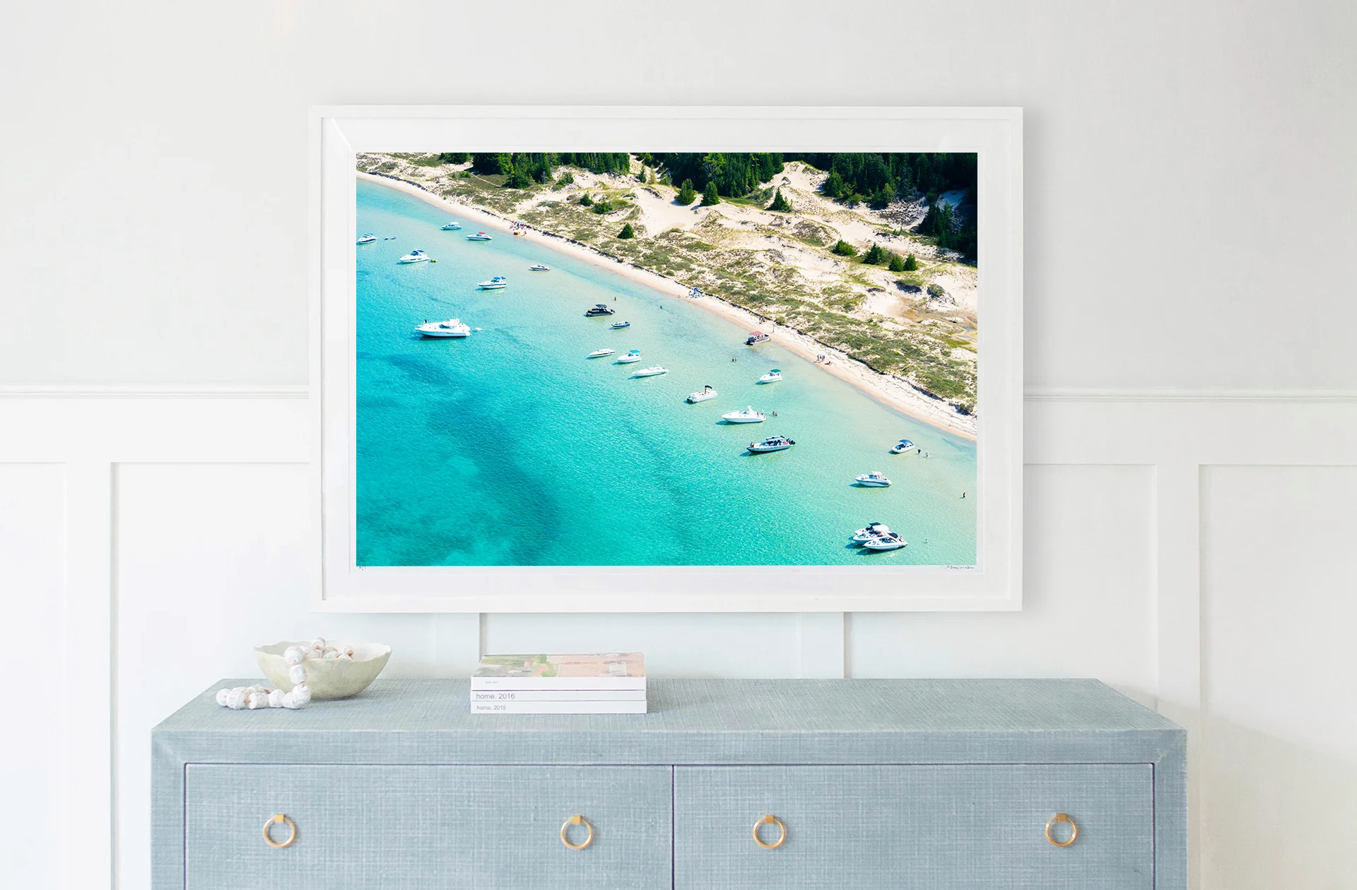 Lake Michigan Boats and Sand Dunes - Image 3