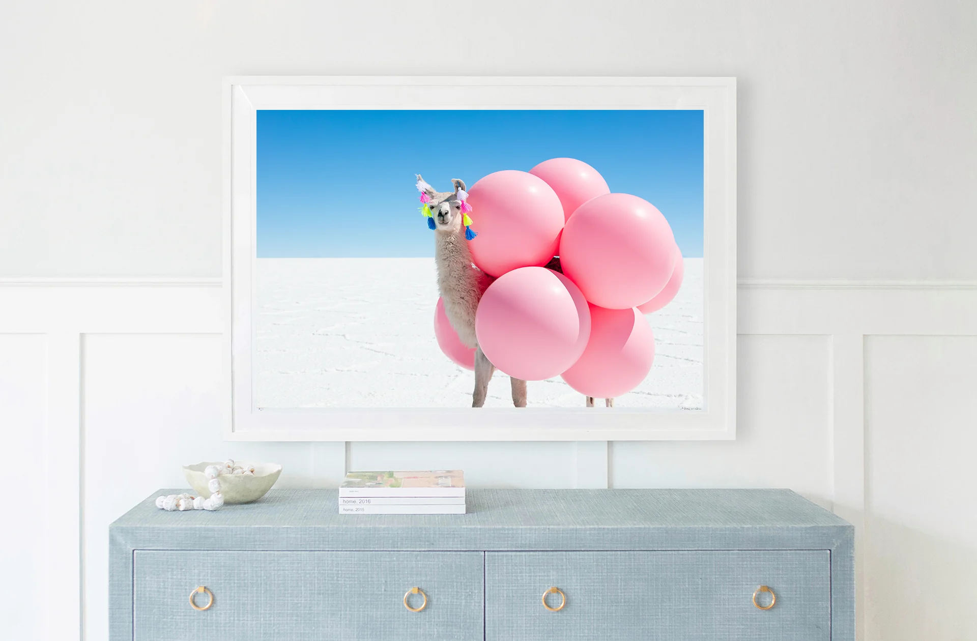 Llama with Pink Balloons and Tassels - Image 3