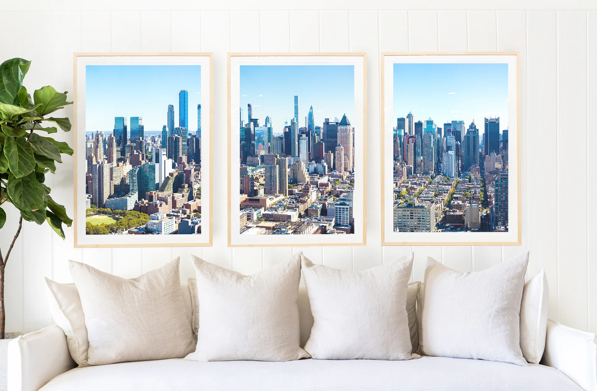 Manhattan Skyline Triptych, New York City - Image 4