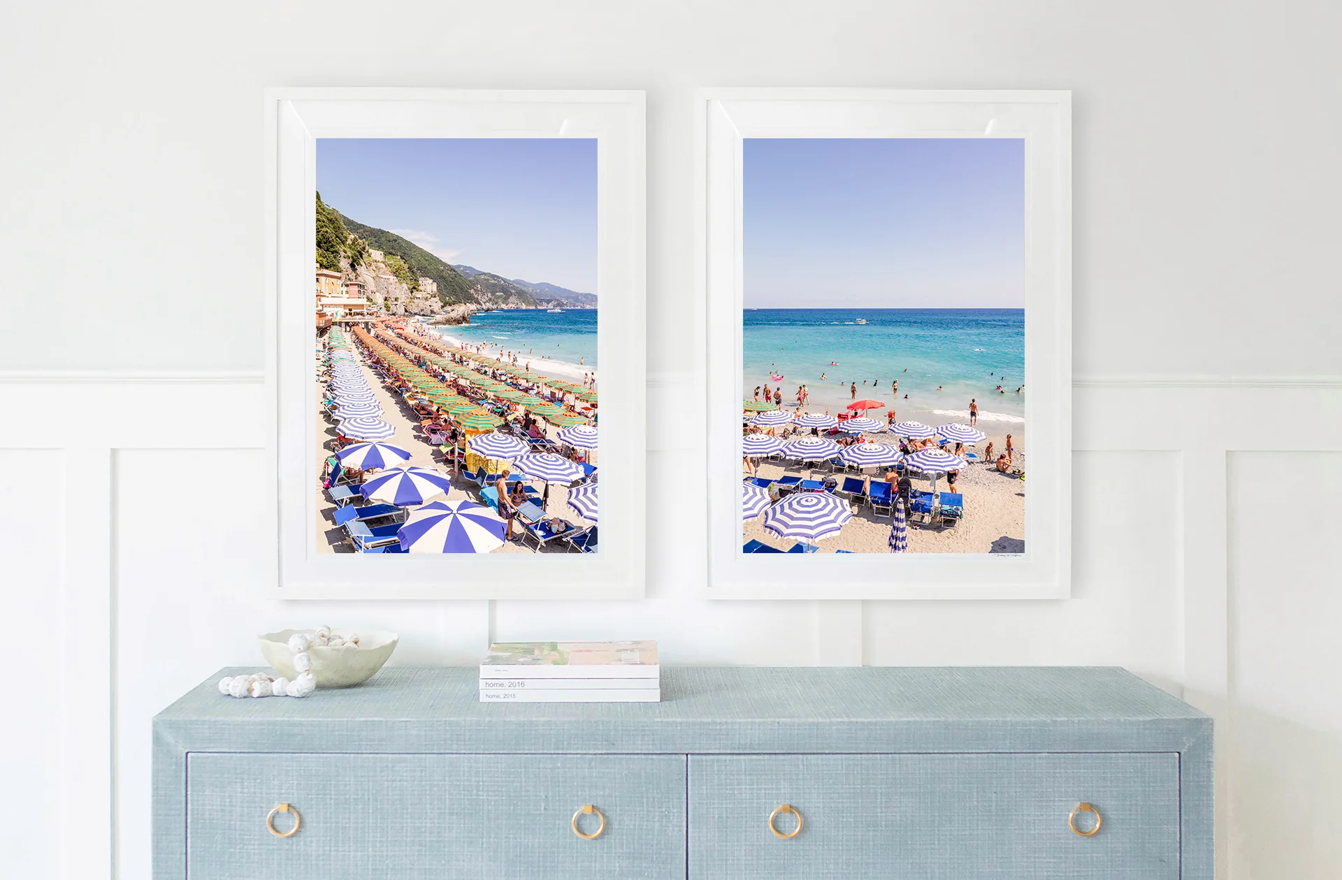 Monterosso Umbrellas Diptych, Cinque Terre - Image 3