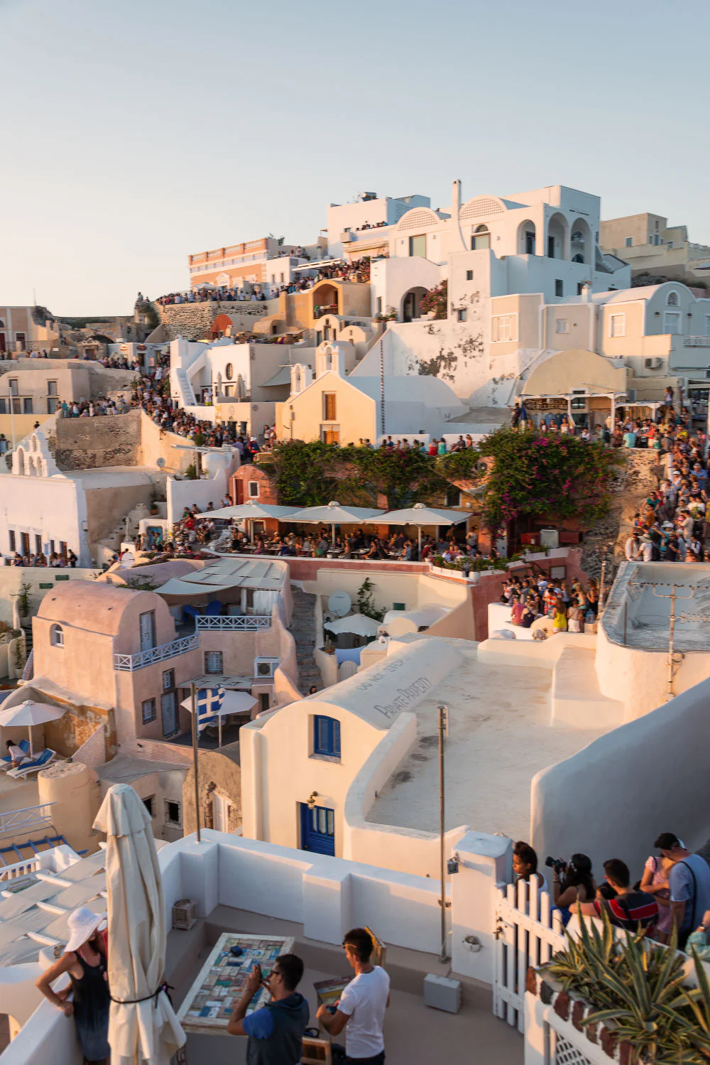 Oia Santorini Sunset Triptych, Greece - Image 3