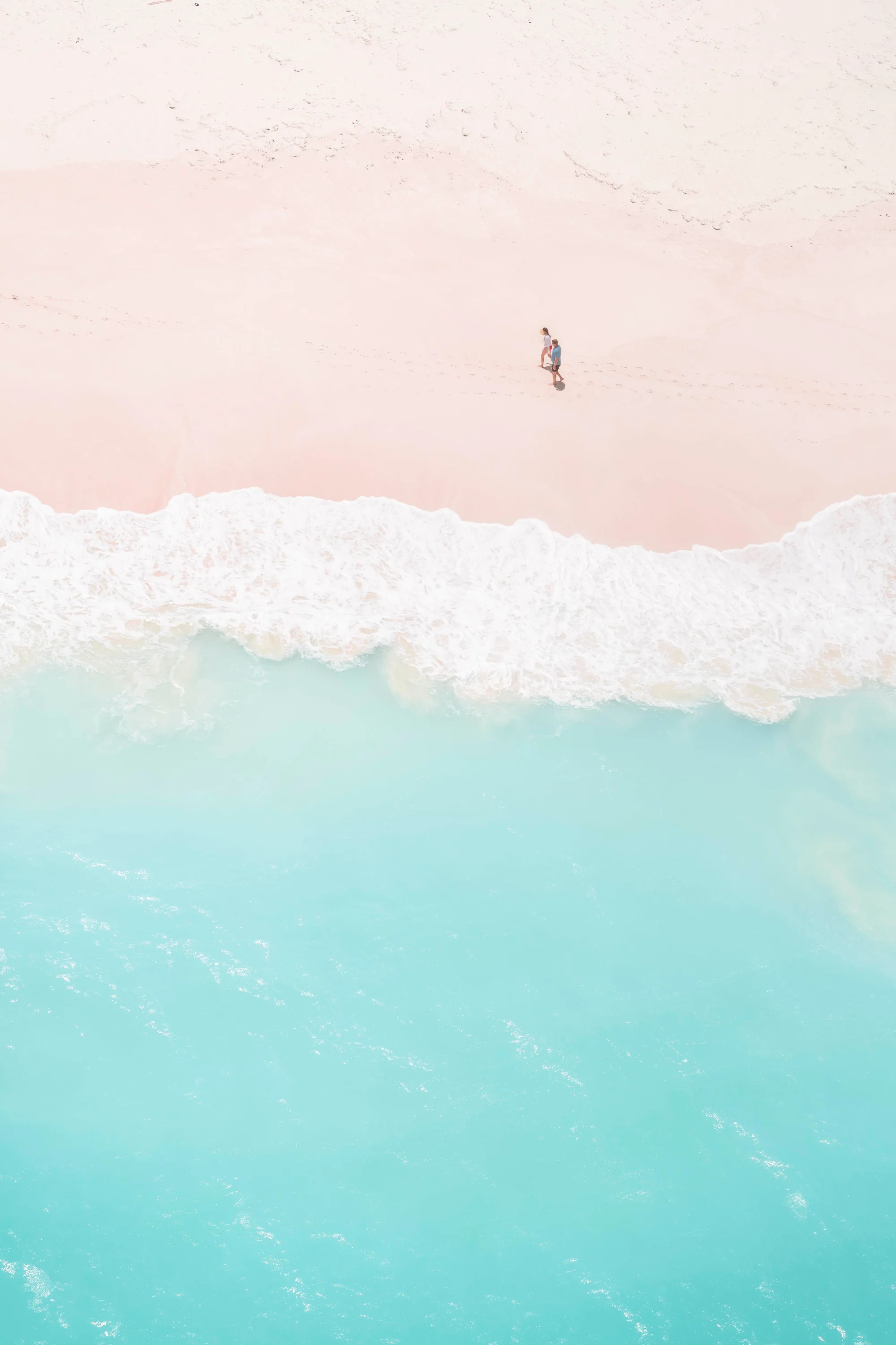 Pink Sand Beach Triptych, Harbour Island, Bahamas - Image 2