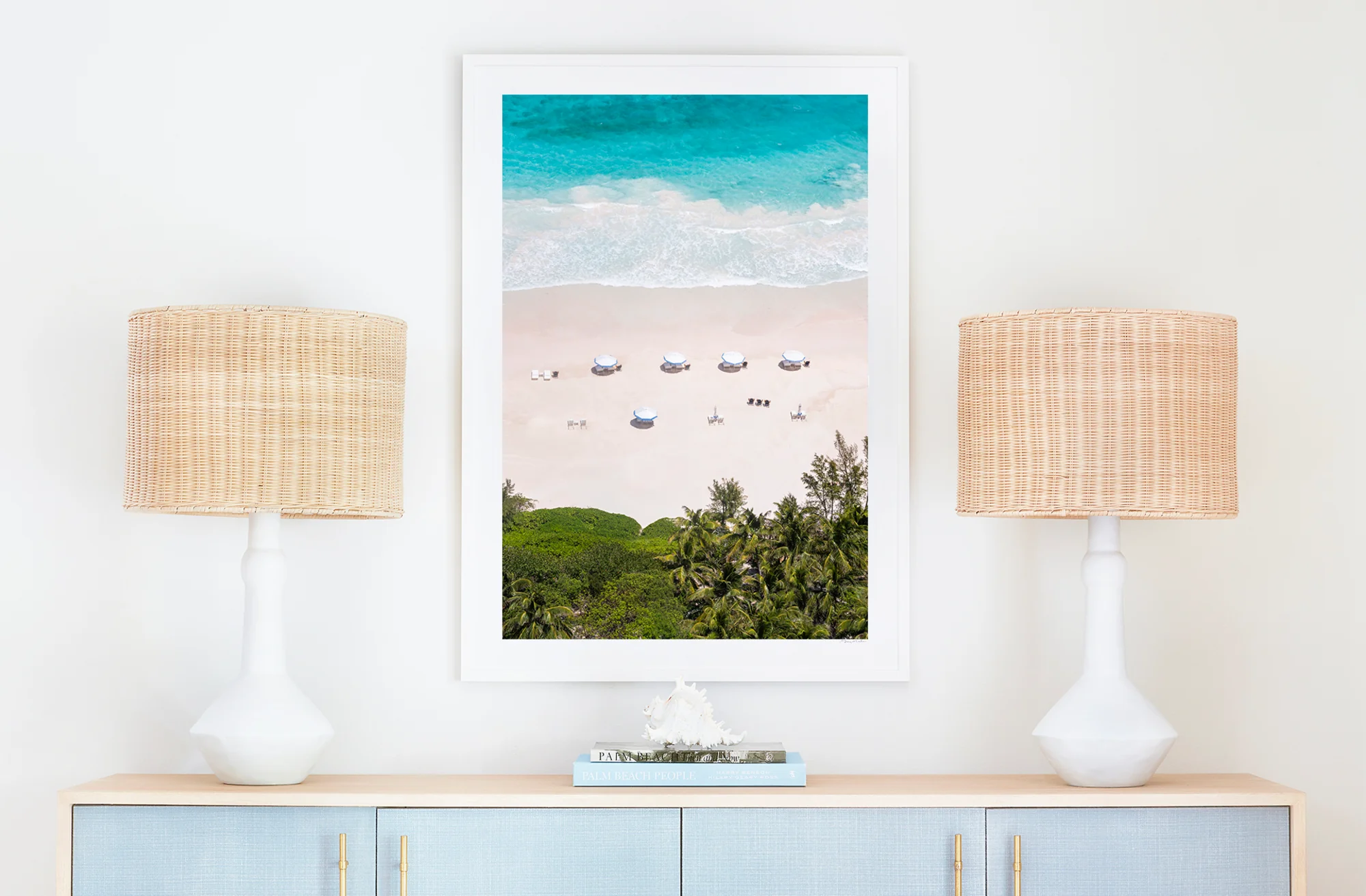 Pink Sand Beach Umbrellas Vertical, Briland Club, Harbour Island, Bahamas - Image 3