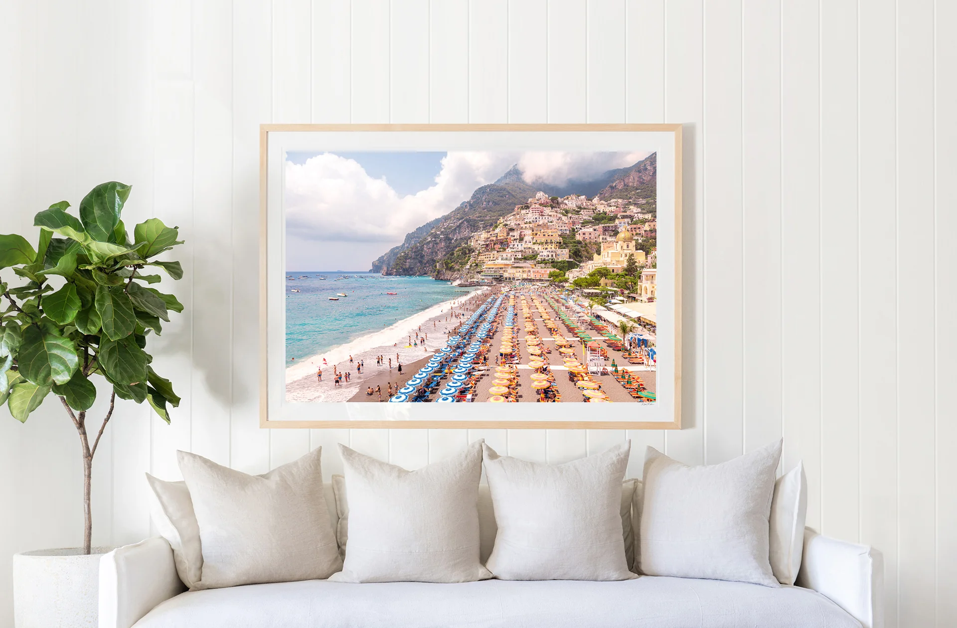Positano Beach Umbrellas Vista - Image 2