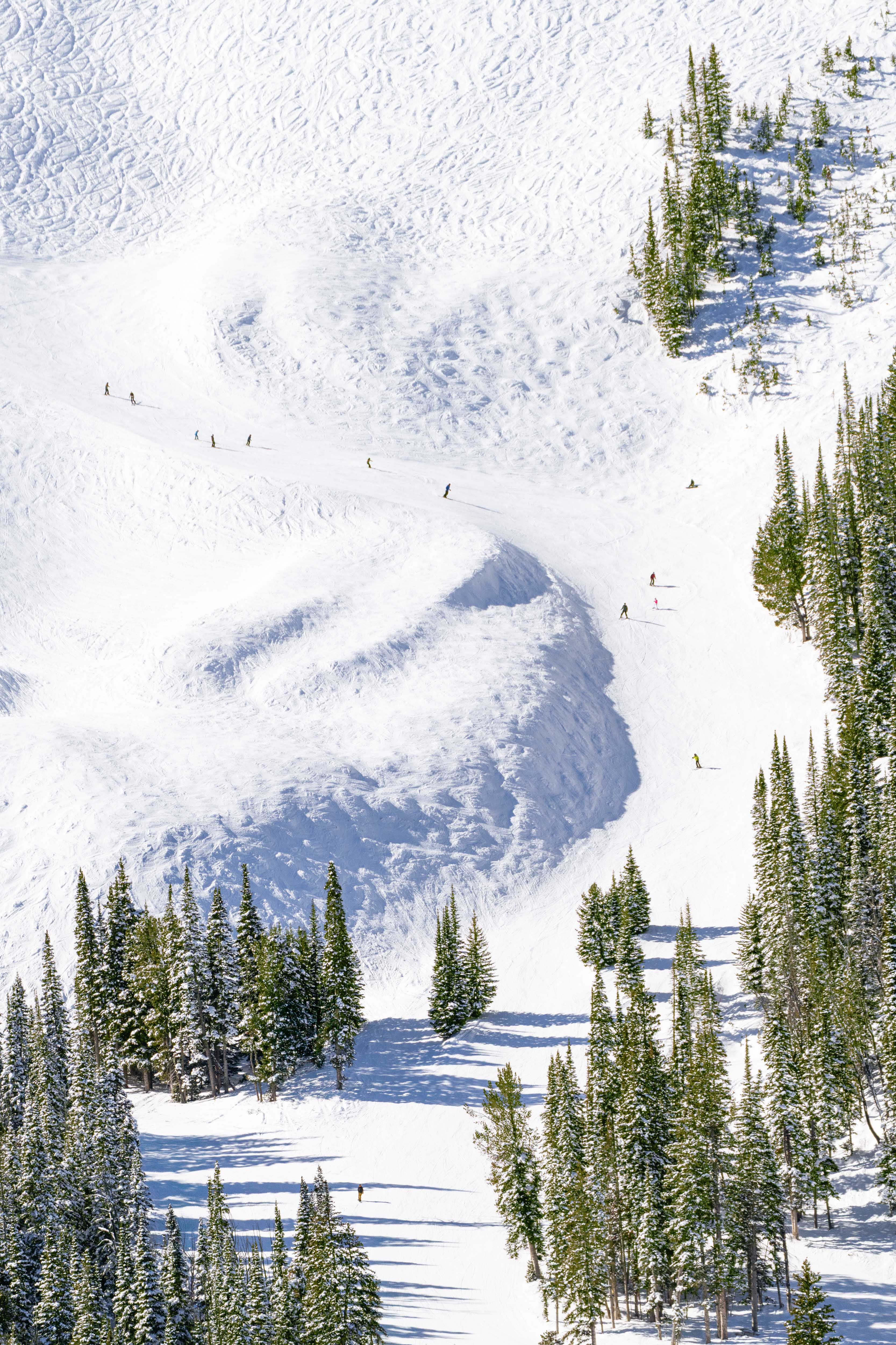 Stillwater Bowl Traverse, Lone Mountain, Big Sky, Montana