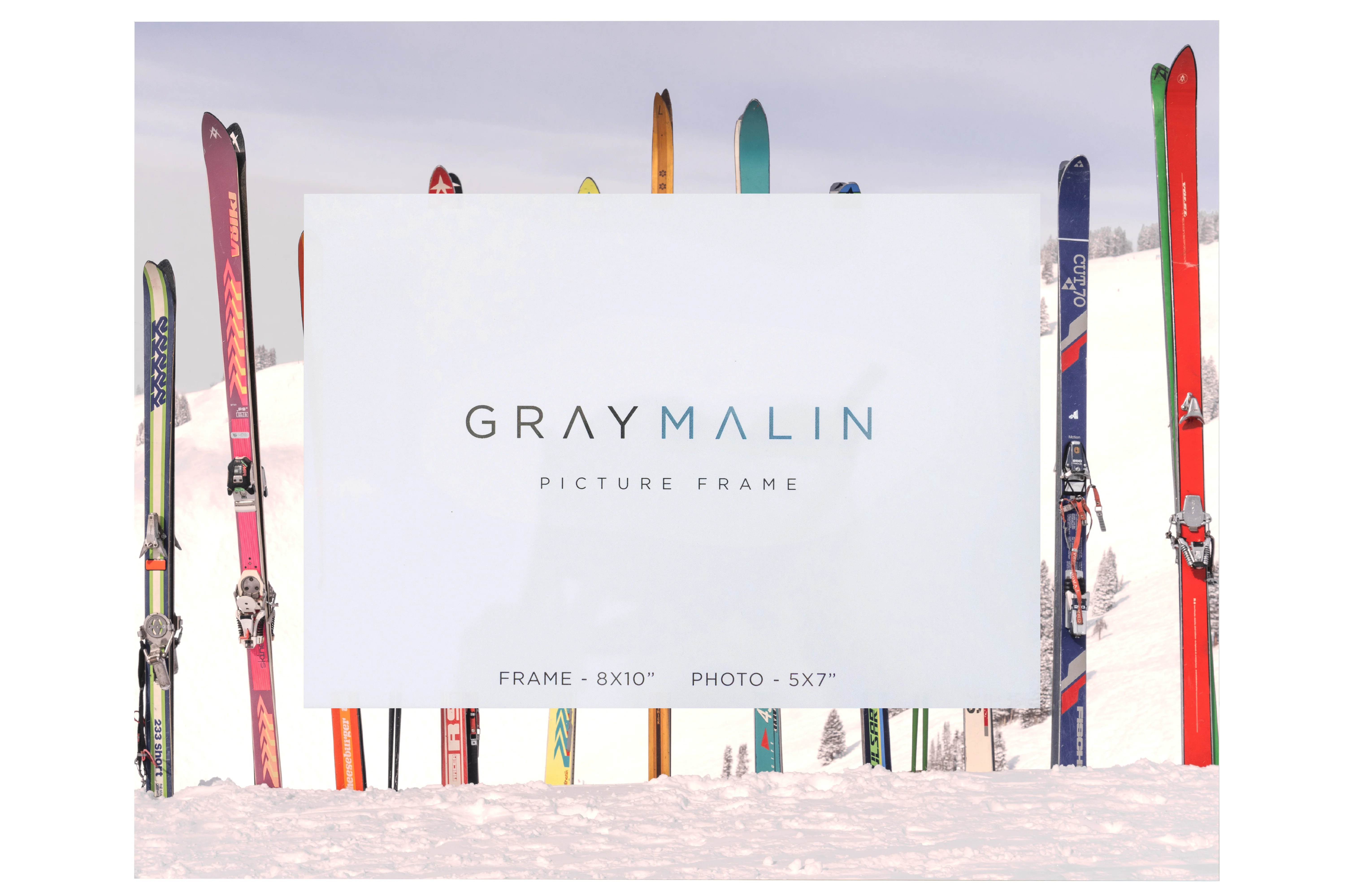 The Retro Skis Horizontal Picture Frame - Image 3