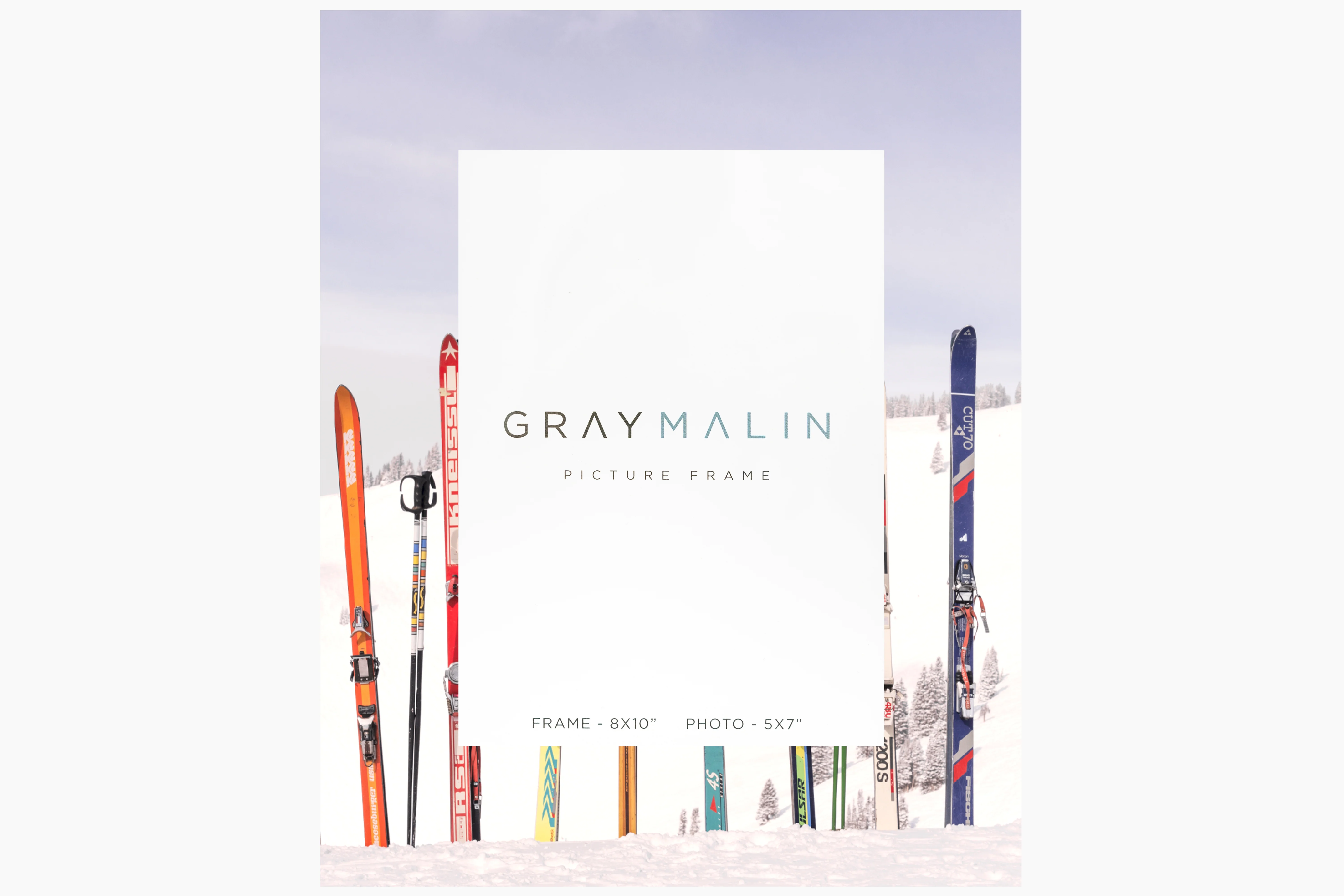 The Retro Skis Vertical Picture Frame - Image 2